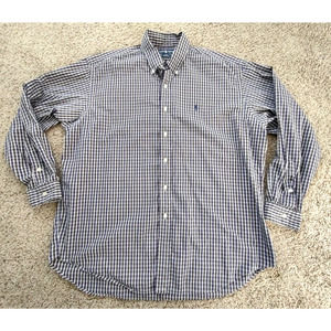 Ralph Lauren Shirt Men's XL Blake Multi Color Plaid Long Sleeve Button‎ Down